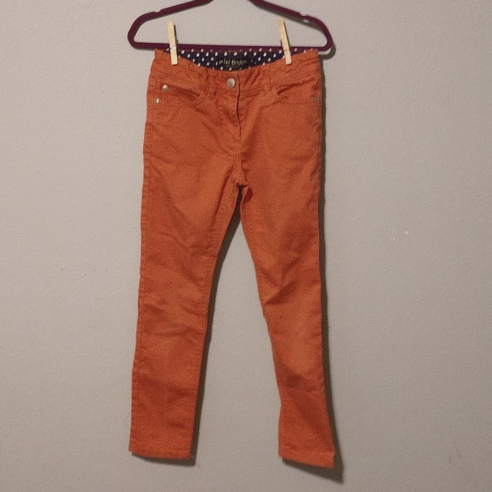 Mini Boden Orange Skinny Jeans